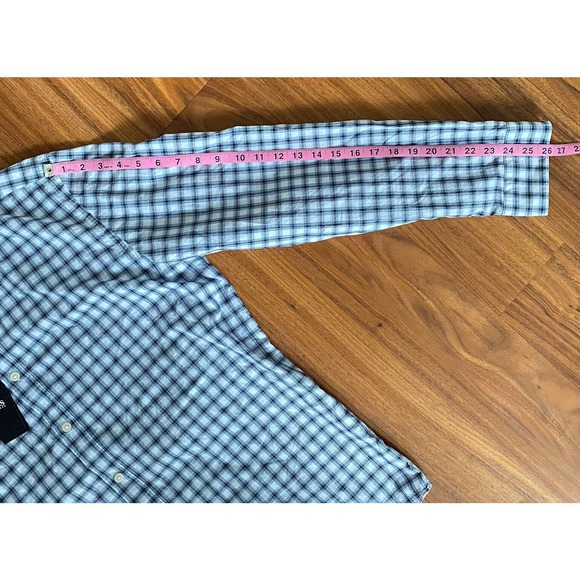 Hugo Boss Black Label Cotton Long Sleeve Shirt XXL White Checkered Dress Shirt - Picture 10 of 10